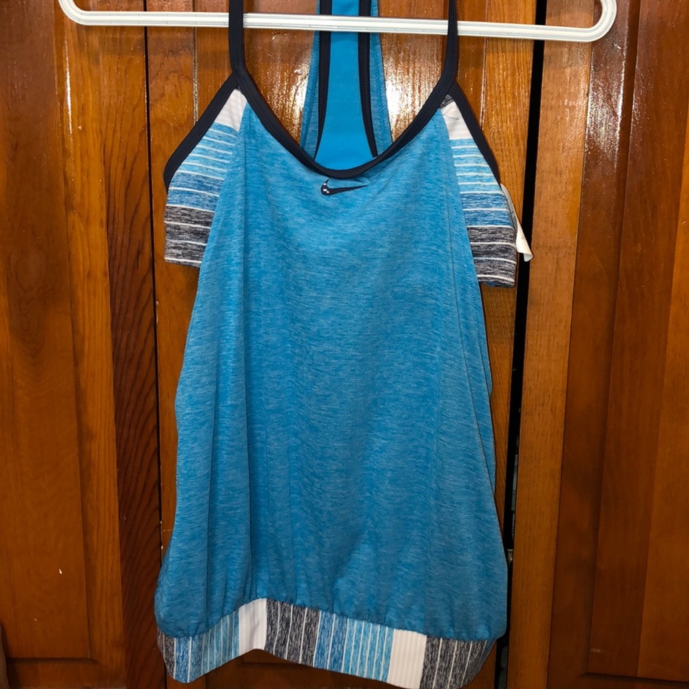 Nike workout shirt with built in sports bra